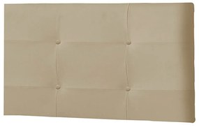 Painel Luna Para Cama Box Solteiro 90 cm Suede Bege - D'Rossi