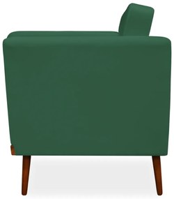 Poltrona Decorativa Siena Veludo Verde Bandeira