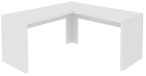 Mesa De Escritório Escrivaninha De Canto Home Office Branca
