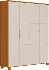 Guarda-Roupa Luna Max 4 Portas - Areia e Savana