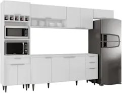 Armário de Cozinha CP04 Para Pia 180cm Pérola Z34 Branco    - Mpozenat