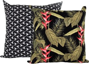2 CAPAS ALMOFADAS TOULOUSE PRETO - REPELENTE A AGUA - 43X43CM
