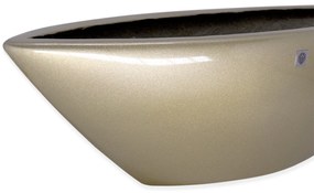 Vaso Decorativo Barca Ouro Velho 17x63x17cm - D'Rossi