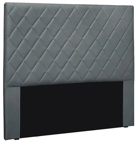 Cabeceira Decorativa 1,40M Baelon Veludo Cinza G63 - Gran Belo