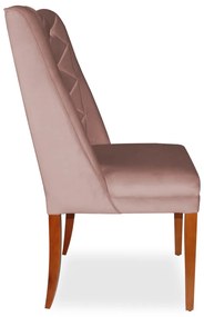 Kit 8 Cadeiras de Jantar Micheli Suede Crepe