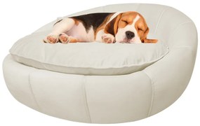 Cama Pet Ariel para Cães e Gatos Almofadada Veludo Cores - Bege