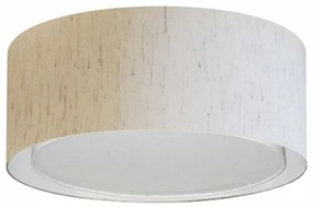 Plafon Cilíndrico Duplo Vivare Md-3036 Cúpula em Tecido 50x25cm - Bivolt