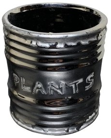 Vaso Decorativo Cerâmica para Plantas e Flores Prata 7,8 cm - D'Rossi