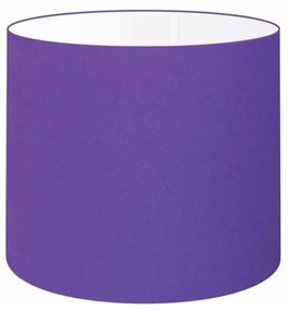 Cúpula em tecido cilíndrico abajur luminária cp-4143 35x25cm roxo