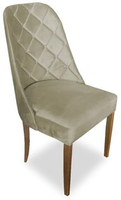 kit com 6 Cadeiras de Jantar Dublin Suede Nude