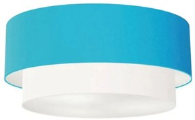 Plafon Duplo Cilíndrico Vivare Md-3064 Cúpula Tecido 70x60cm - Bivolt
