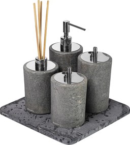 Conjunto Banheiro 4 Pçs Petra Cromado