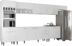 Armário de Cozinha CP06 Para Pia 180cm Pérola Z34 Branco    - Mpozenat