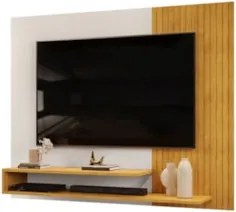 Painel TV 50 Pol 136cm Bancada Suspensa Vetra D04 Cedro/Bali - Mpozena