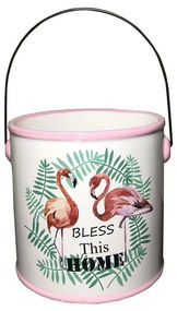 Vaso Decorativo Em Ceramica Com Alca 12,5cm  - D'Rossi