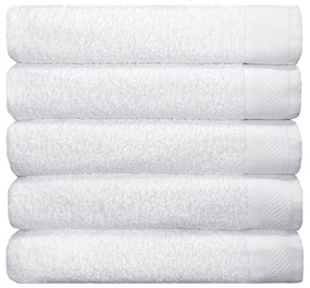 Toalha de banho Eleganz jogo com 5 toalhas de banho - Branca  Branca