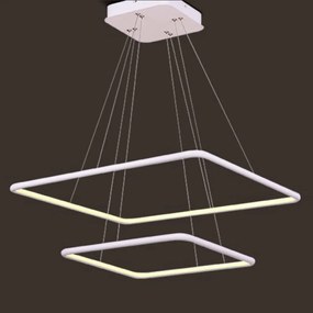 Pendente Hox 66W Led 3000K Ip20 Branco Bivolt 60X60Cm | Opus Dn 34348 (Branco)
