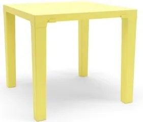 Mesa Niala Quadrada Amarelo Primavera 80cm em Polipropileno Plaxmetal
