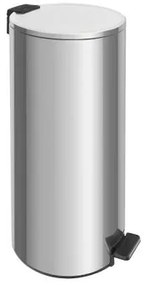 Lixeira com Pedal Tramontina Loop Aço Inox Polido 30 Litros