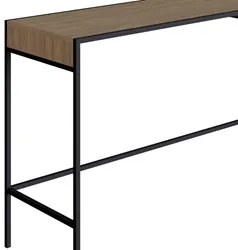 Aparador Para Sala de Estar 140cm Pés Metálicos Dinâmico Hanover/Preto