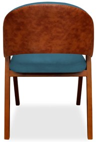 Poltrona Decorativa Suellen Linho Azul