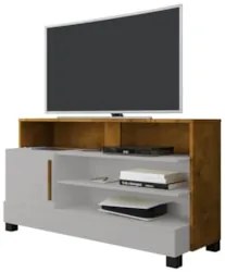 Rack Bancada Para TV 48 Pol 108cm Angra Off/Naturalle B02 - Mpozenat