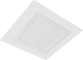 Plafon Led Embutir Quadrado Branco 16w Lisboa