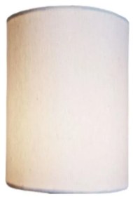 Arandela Meia Cana Retro Md-2003 Cúpula em Tecido 25/18x10cm Branco - Bivolt