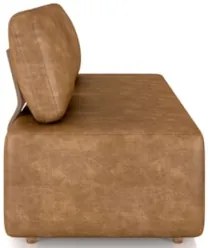 Sofá 2 Lugares 148cm Sala de Estar Rovier Sintético Caramelo Z32 - Mpo