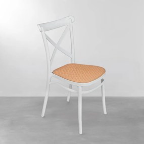 Cadeira Kat Palha – Branco