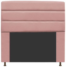 Cabeceira Estofada Turim 160 cm Queen Size Suede Rosê - ADJ Decor