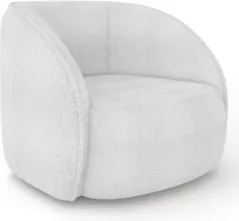 Poltrona para Sala Orgânica 90cm Zion Z32 Boucle Branco - Mpozenato
