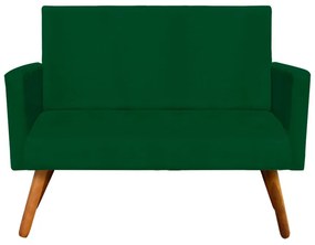 Namoradeira Nina Suede Pés Palito Castanho D'Rossi - Verde