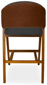 Banqueta Suellen Compose Couríssimo Whisky / Preto
