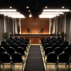 Cadeira Hoteleira Auditório Empilhável Sintético Z33 Preto - Mpozenato