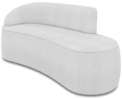 Sofá 3 Lugares Para Sala 180cm Orgânico Wendi Boucle Cinza I01  - Mpoz