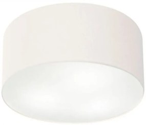 Plafon Cilíndrico Md-3048 Cúpula em Tecido 50x21cm Branco - Bivolt