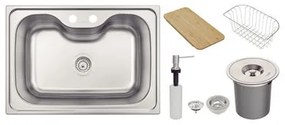 Cuba Tramontina Morgana 60 FX Undermount Aço Inox Acetinado com Acessórios