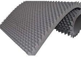 Colchão Espuma Caixa De Ovo D33 Piramidal 1,88X1,38X0,08Cm Orthovida