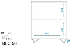 Aparador 2 Portas Linha Easy Blc 50 - Preto