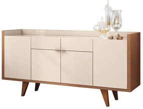 Buffet Aparador Balcão Sala de Jantar Albâni Off White/Nature G26 - Gran Belo