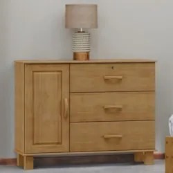 Cômoda Para Quarto 118cm 1 Porta 3 Gavetas Renzo Freijó F07 - Mpozenat
