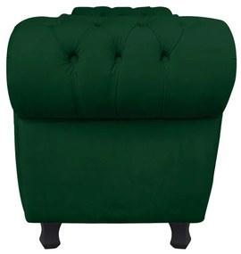 Recamier com Baú Grécia 195 cm Namoradeira Calçadeira Suede Verde D'Rossi