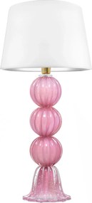 Abajur Murano Palles C/ Ouro - Rosa Chiclete  Rosa Chiclete