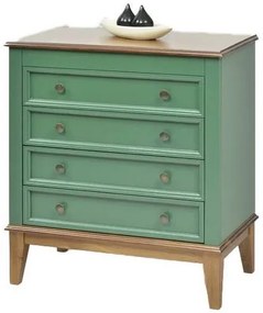 Comoda Luna 4 gavetas Verde 83cm - 58741 Sun House