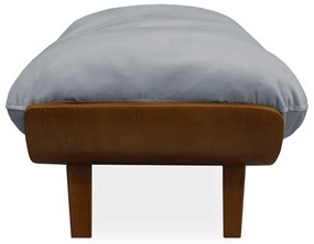 Cama Pet Costela para Cães e Gatos Almofadada Suede Cinza Grafite