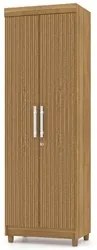 Armário Multiuso Cozinha Lavanderia 2 Portas Aline V02 Nature/Brisa -