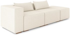 Sofá Versátil Sala de Estar Atlanta 358cm Modulado Bouclê Bege Claro G52 - Gran Belo