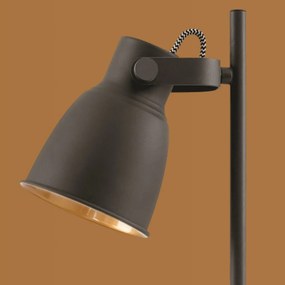 Luminaria Pixar Ø15X29X46Cm Metal Preto 1Xe27 |Opus Dn 37486 (Preto)