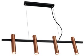 Pendente Cravo 3,8X20X85Cm Focos Simetricos 4Xmr11 - Usina 16970/4 (BT - Branco Texturizado)